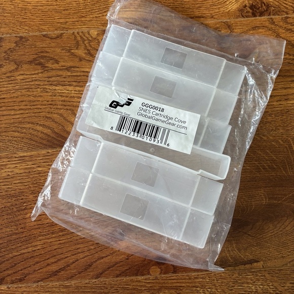 SNES Cartridge Cover - Clear - Picture 1 of 2